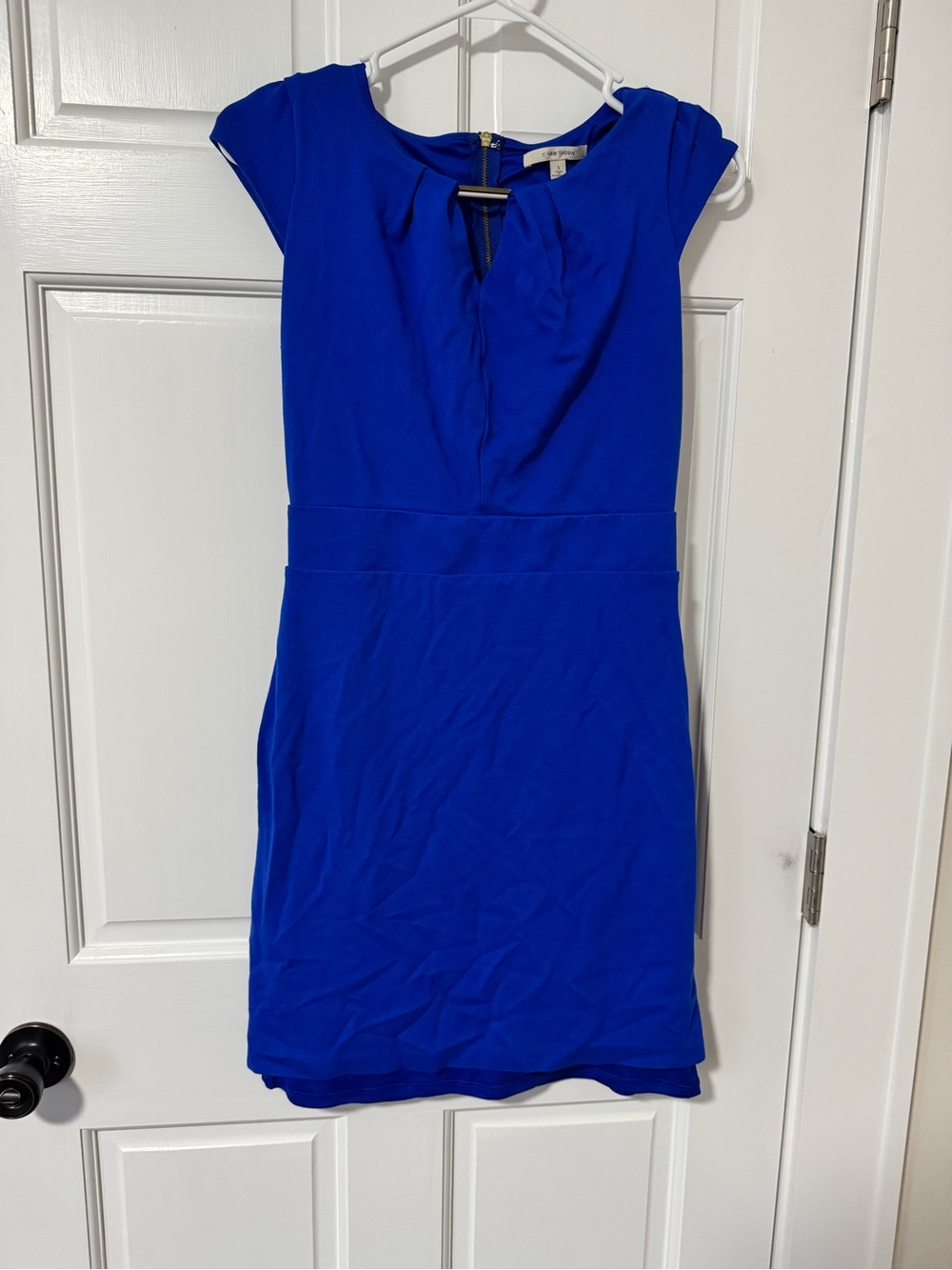 41 Hawthorn Royal Blue Cap-Sleeve Sheath Dress